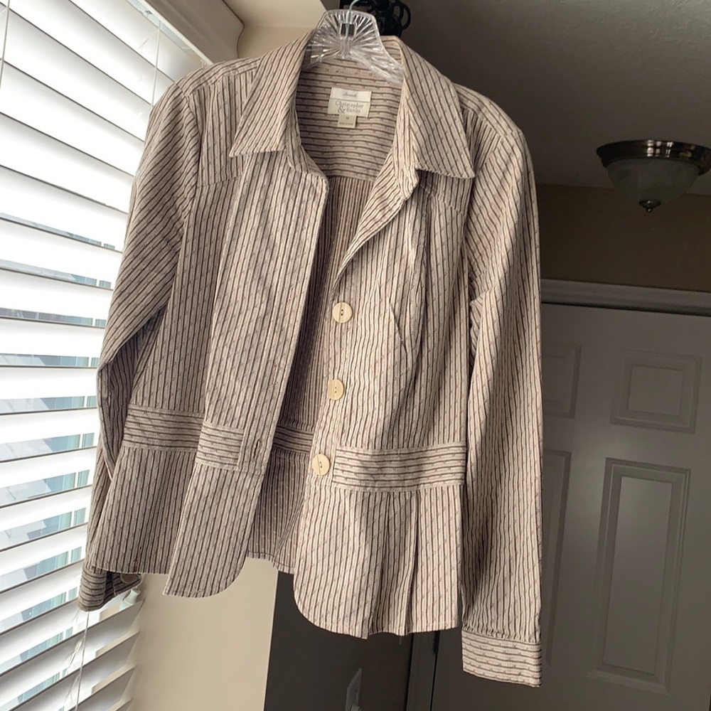 Christopher and banks suit jacket thin